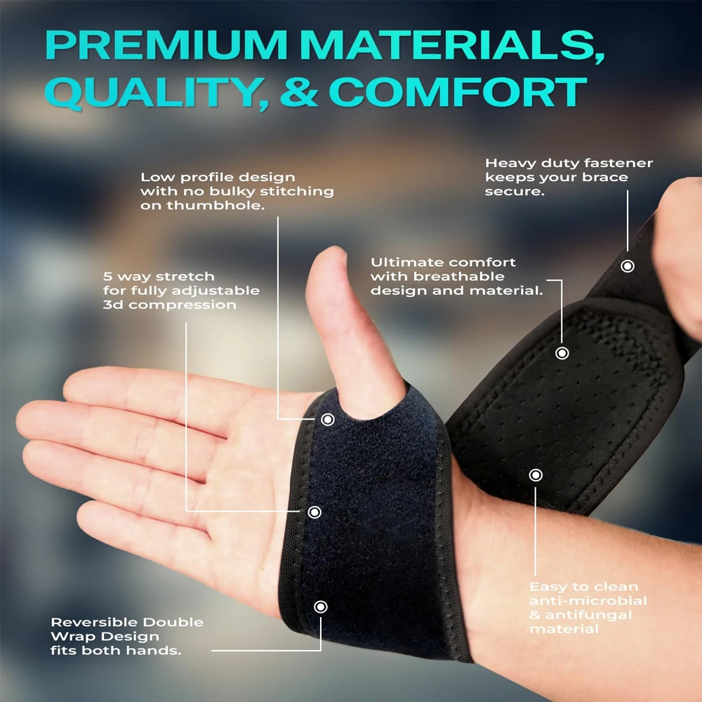 Wrist Brace 1Pcs Ultra-thin Compression Wrists Straps Support for Workout Weightlifting Tendonitis Sprains
