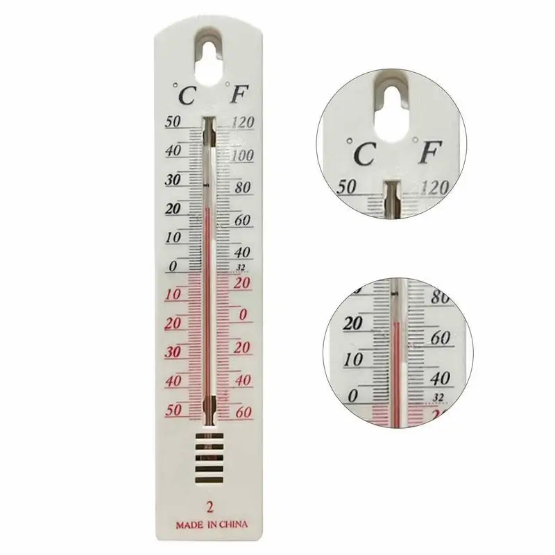 Abicial Wall Hang Thermometer Indoor Outdoor Garden House Garage Office  Room Hung Logger