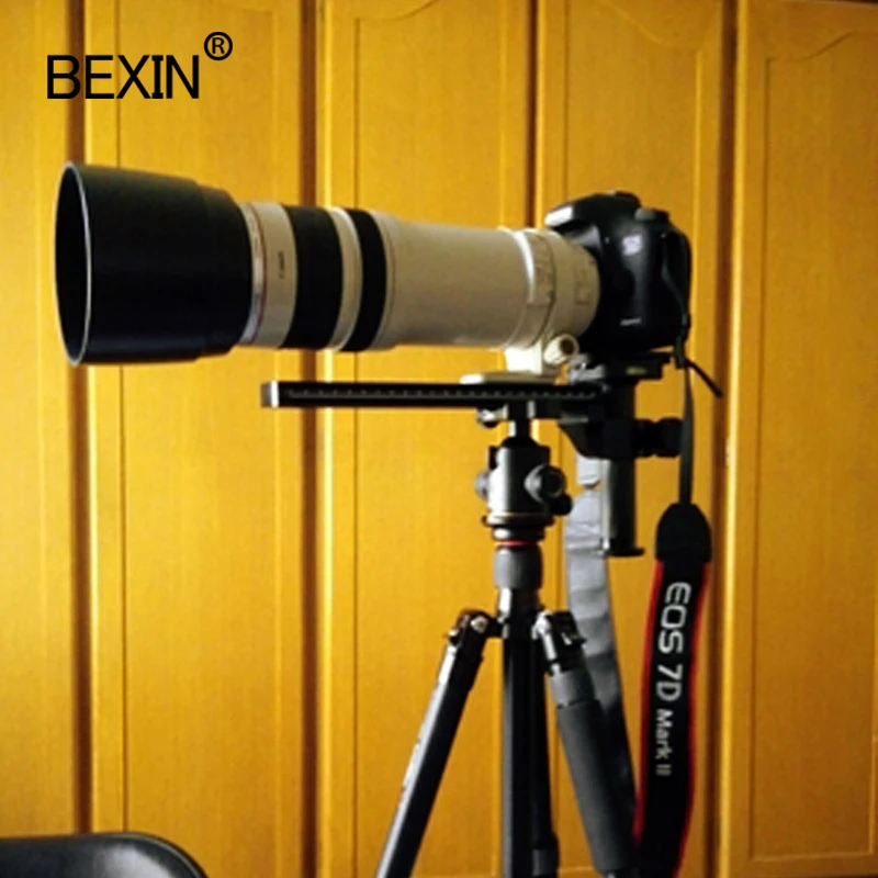 카메라 릴리스 삼각대 플레이트 망원 렌즈 지원 arca 스위스 플레이트가 있는 dslr 카메라 용 퀵 릴리스 플레이트 탄소 섬유 기둥
