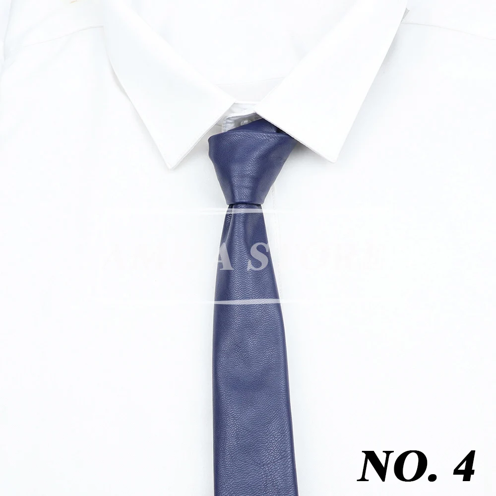 Klassische PU-Leder-Krawatten für Männer, Schwarz, Rot, Gold, Silber, Krawatten für Hochzeit, Party, Business-Anzüge, männliche Krawatte, Hemd-Accessoires, Höhlen – Detail 7