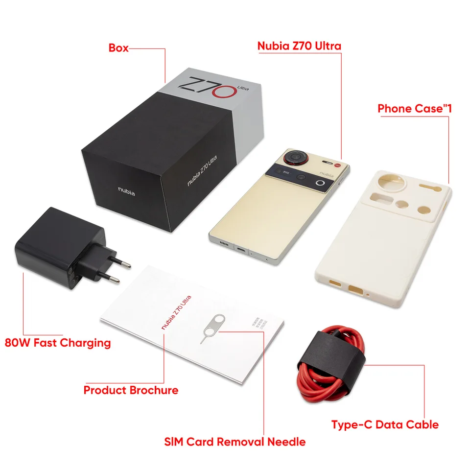 Global Version Nubia Z70 Ultra NX733J 5G Smartphone Snapdragon 8