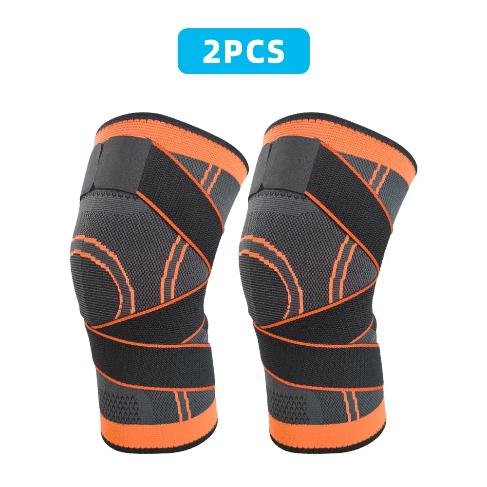 thumbnail image 1 of 2PCS Knee Pads Sports Pressurized Elastic Kneepad Support Fitness Basketball Volleyball Brace Medical Arthritis Joints Protector, 1 of 9