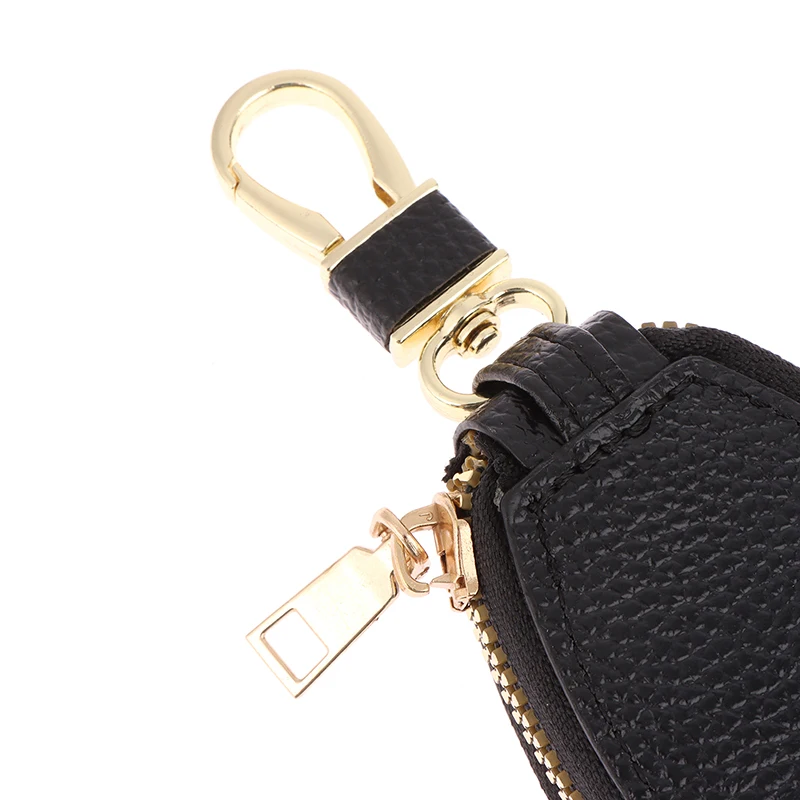 Car Key Wallets Women Couples Zipper Door Keys Storage Mini Portable Multi-function Simple Solid Protection Classic Unisex PU