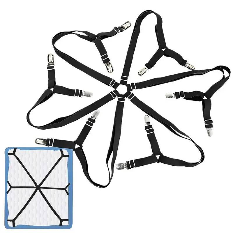 Bed Sheet Straps Fitted Sheet Holders For Corners Sheet Straps 6 Way