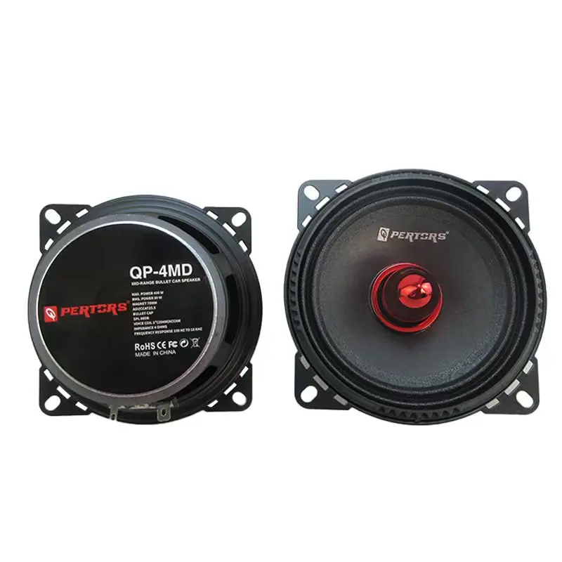 4 inch Car Stereo Mid Range Woofer Integrated Vehicle Speaker 400W 4 ohm Mid-bass for Car Audio Modification 1Pair