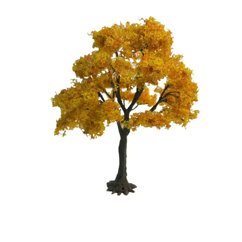 sand table microlandscape model simulation golden ginkgo leaf scene setting props decoration miniatures diy miniature house 5