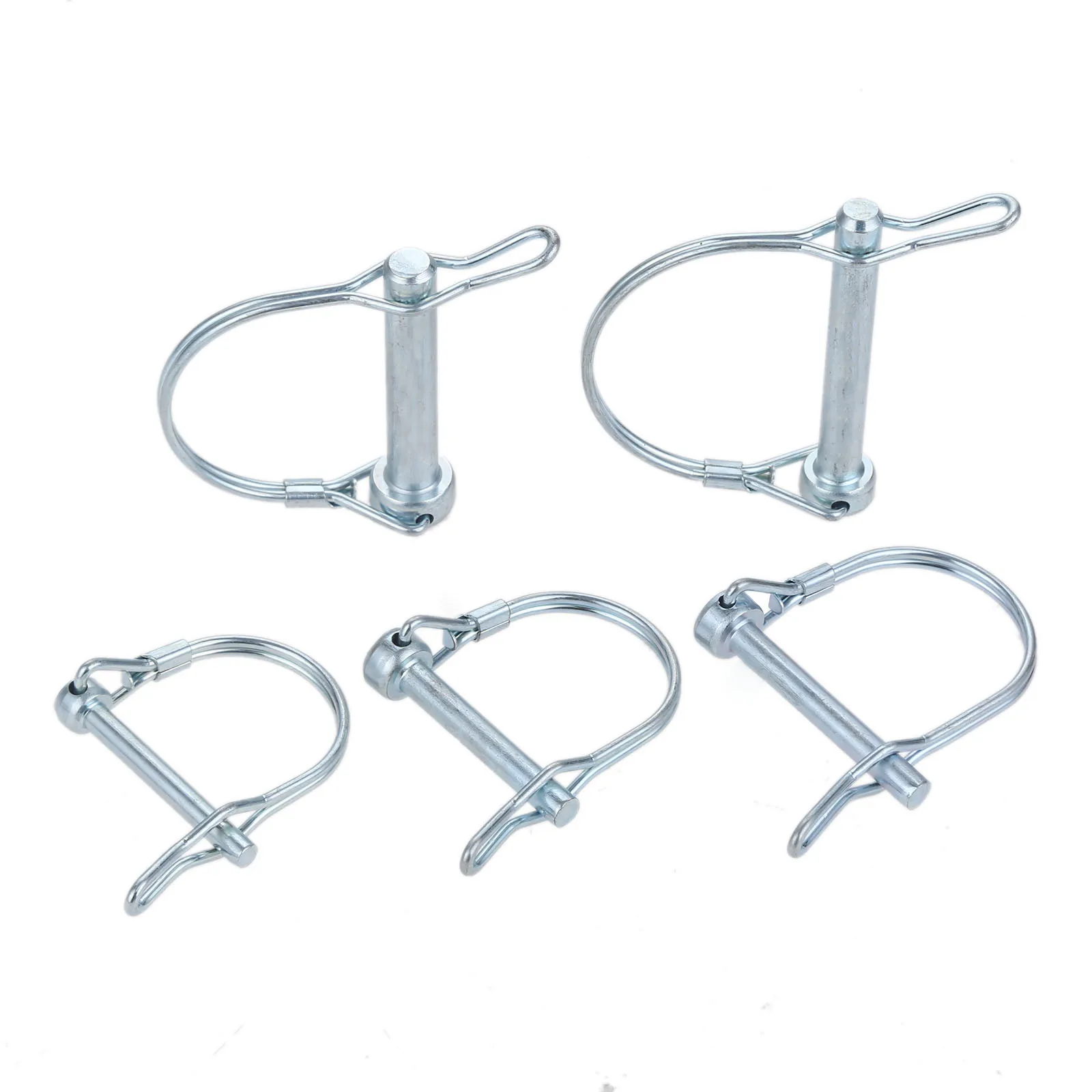 Quick lock pin 5pcs/2pcs Coupler Safety Pin D-Hook Steel M5 M6 M8 M9.5 Quick Lock Release Trailer Truck Bicycle Stroller Boat RV Hitch Latch