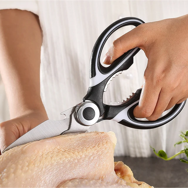 Kitchen Scissors Cutting Poultry  Stainless Steel Kitchen Scissors -  Kitchen - Aliexpress