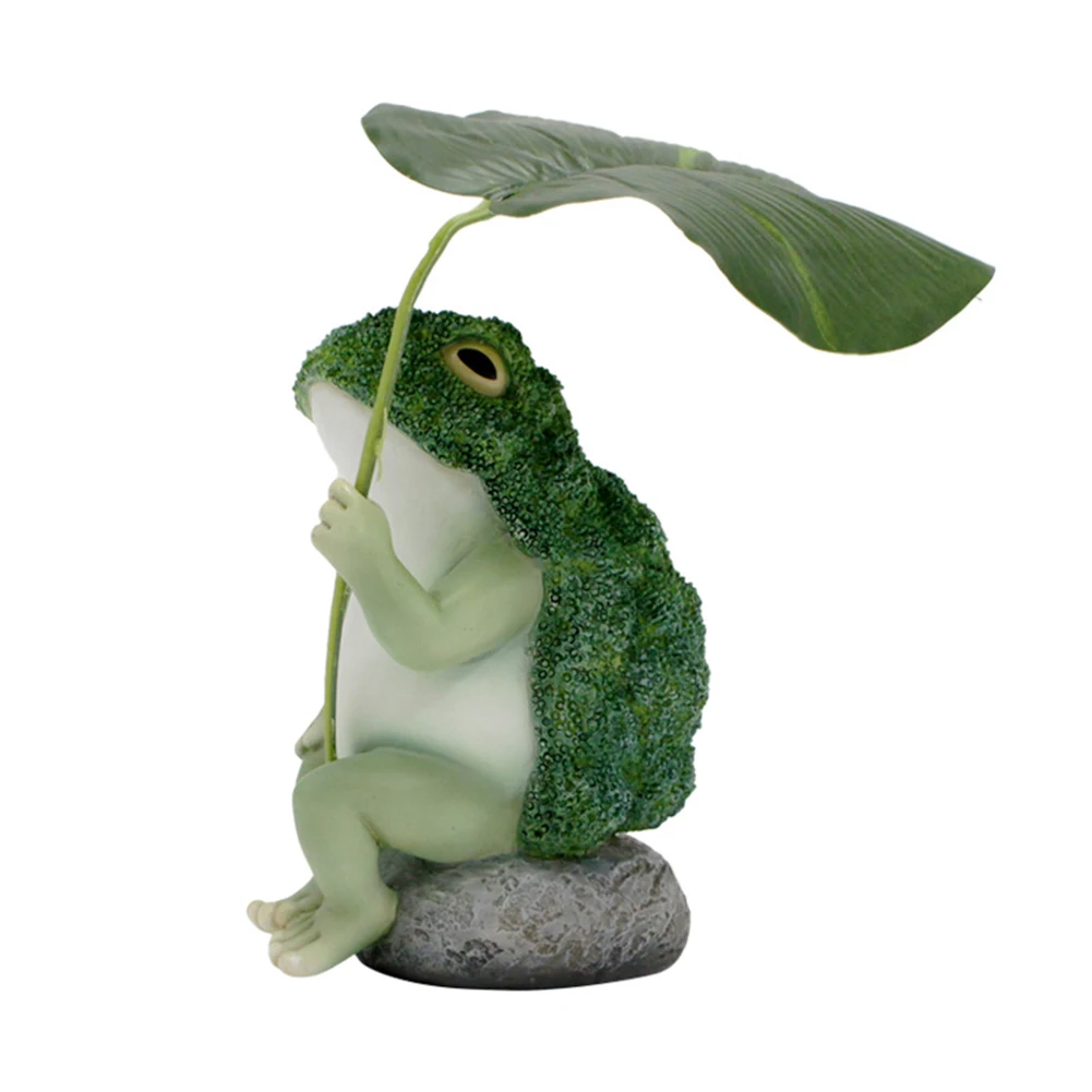 

Broccoli Frogs Garden Statues Cute Broccoli Frogs Resin Decoration Multifunctional Decorative Crafts For Garden Porch Yard