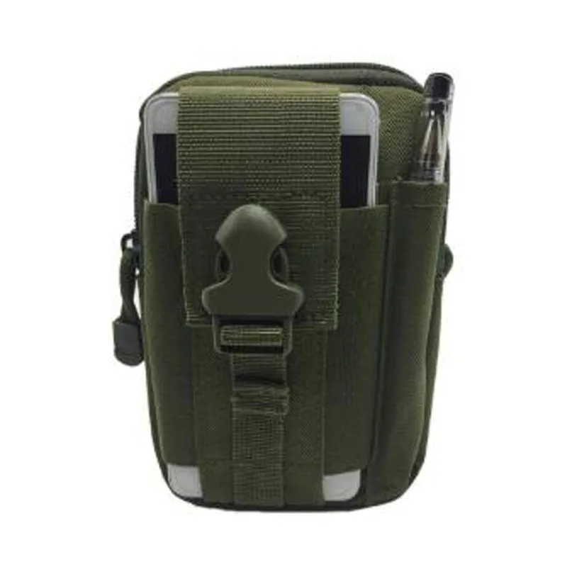 Outdoor Camouflage Bag Cellphone Holder Bag Sports Waist Belt Case Waterproof Nylon Hunting Camo In Backpack