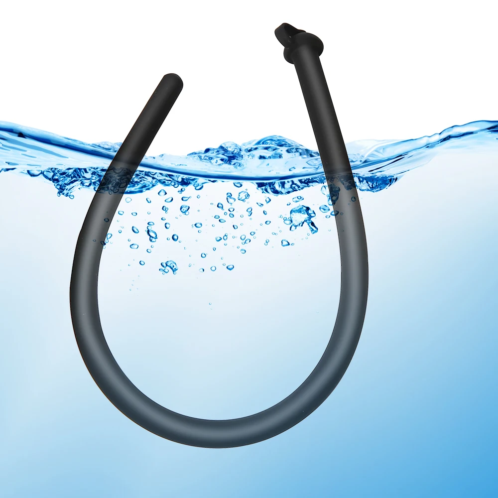 Silicone Urethral Catheter Dilator Horse Eye Soft Dilator Hollow Penis Plug Enema Flush Silicone Stick Catheter for Man Gay 18+