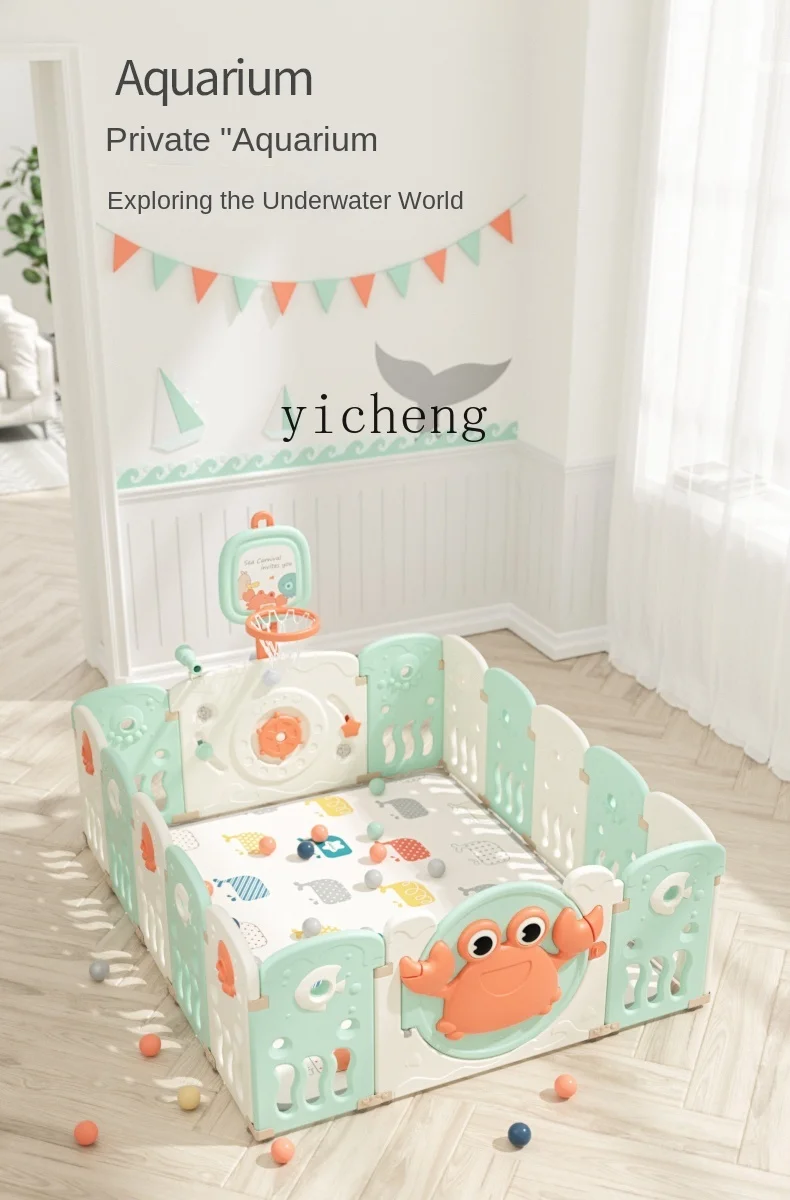 Tqh Game Fence Baby Floor Protective Grating Children Baby Crawling Mat Indoor Home Toddler Safety Fence