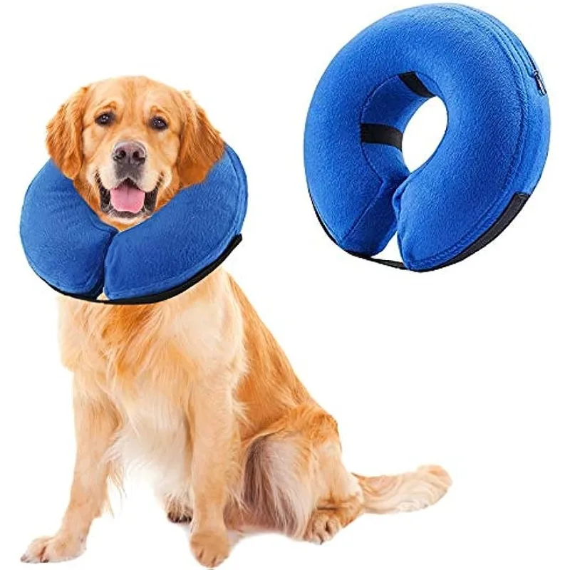 Dog Cones After Surgery, Protective Inflatable Dog Collar Pet Recovery