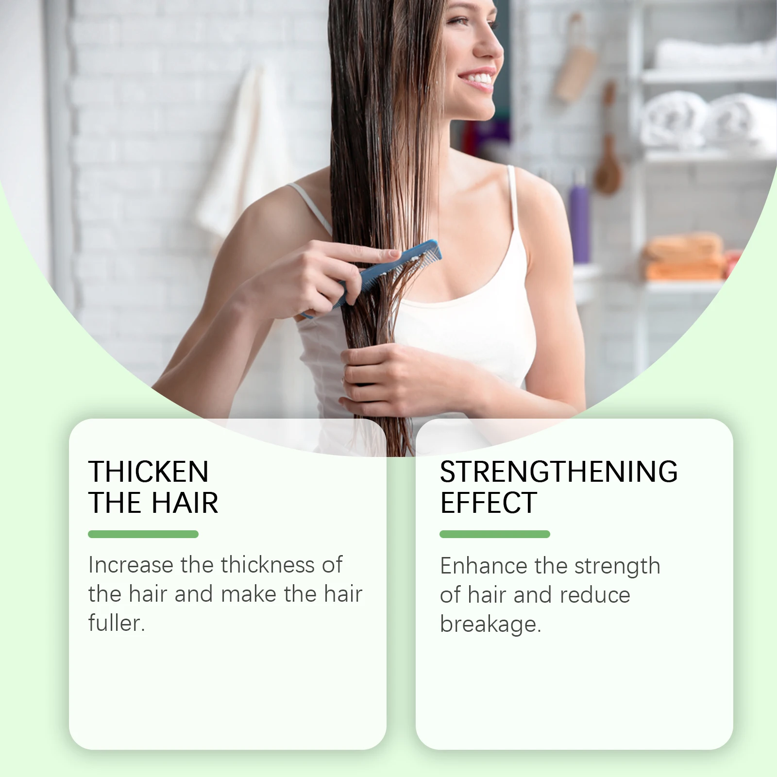 Rosemary Hair Shampoo Hair Regrowth Deep Nourishing Repair Split Ends Hair Soothing Scalp Anti Dandruff Hair Strengthens Shampoo