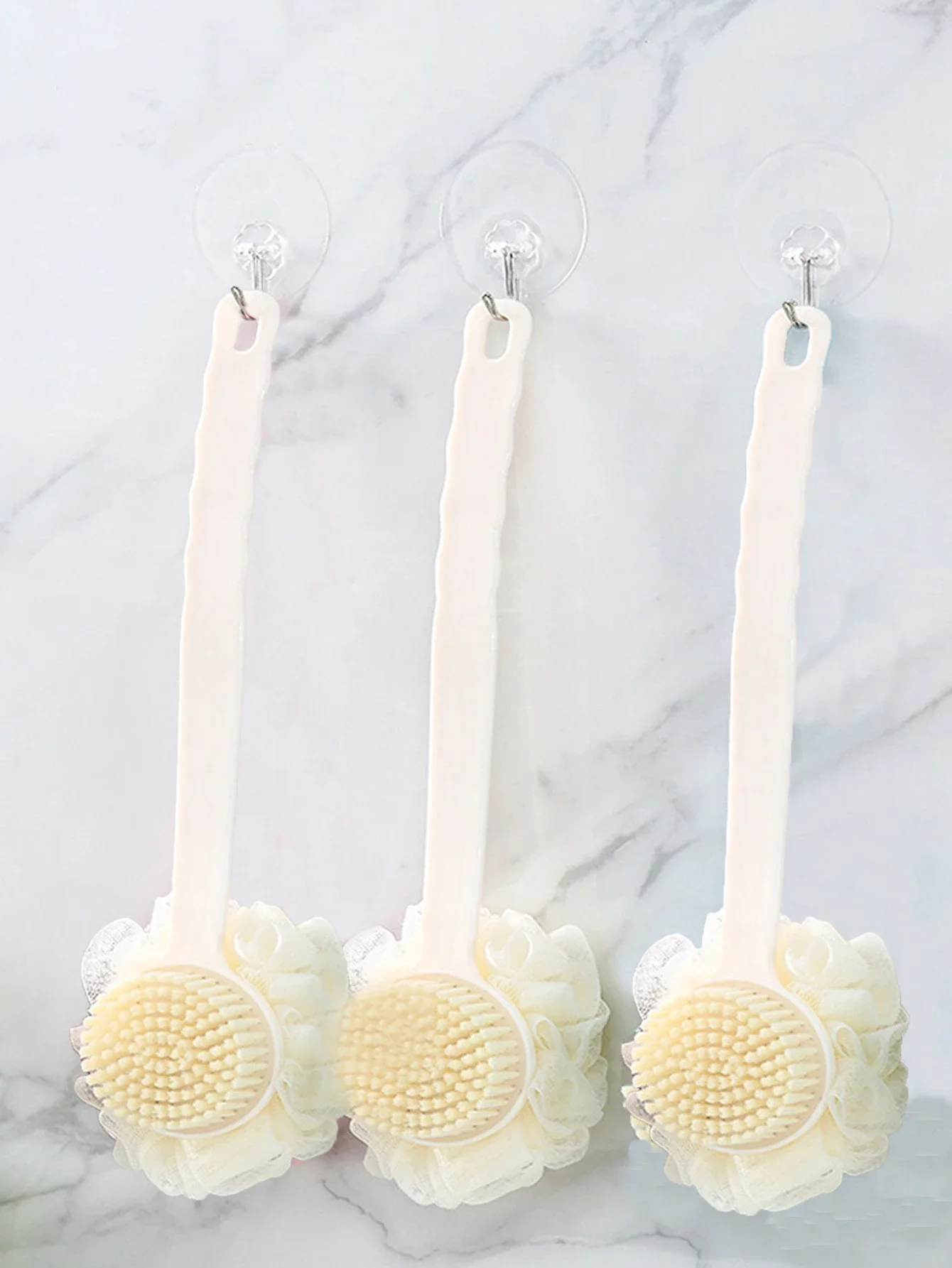 Back Bath Sponge with Handle Massage Brush Bathroom Brush 3