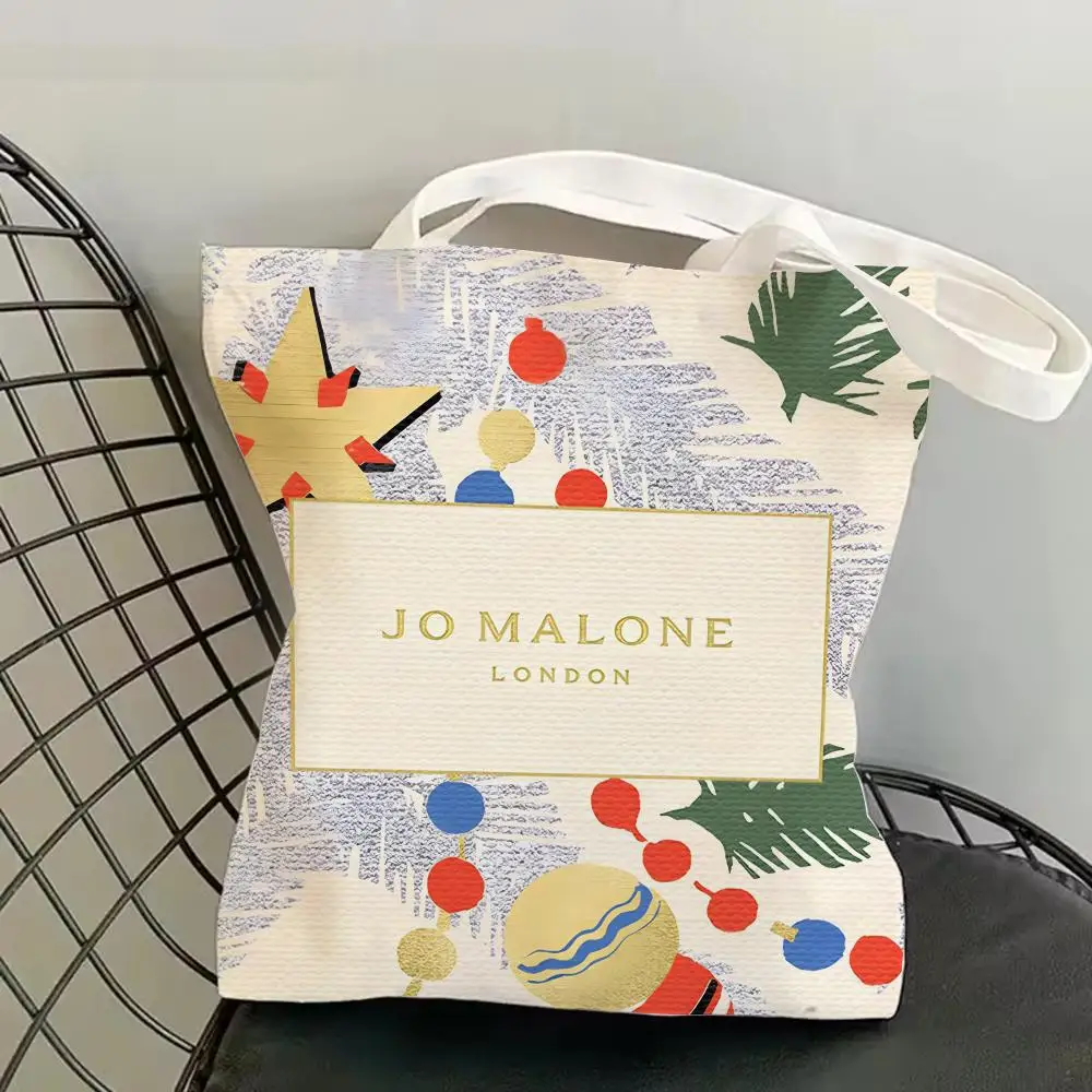 INS Fashion J-Jo M-Malone L-LOGO Aufbewahrungstaschen, Canvas, doppelseitiger Druck, modische Schultertasche, Einkaufstasche, Geschenk, Öko-Handtaschen – Detail 19
