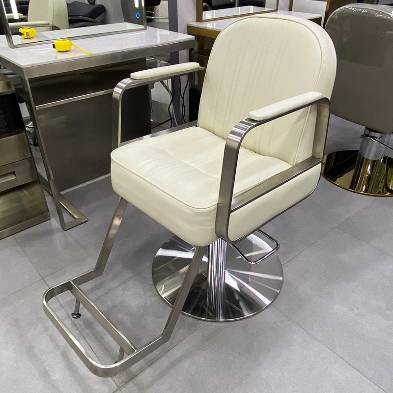 Nail Salon Beauty Barber Chair Barber Speciality Workshop Handrail Barber Chair Comfort Modern Silla De Barbero Furniture QF50BC