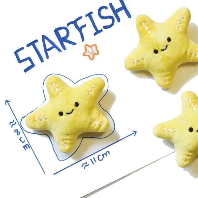 Marine Animal Plush Pet Dog Voice Toy Mini Cute Shark Crab Turtle Whale Toy Interactive Durable Self Fun Cat Dog Pet Supplies 4