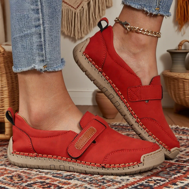 Women's Casual Loafers Comfortable Soft Soled Mosinka Slip Covers High-quality Flat Bottomed Walking Shoes 2025 New Direct Sales