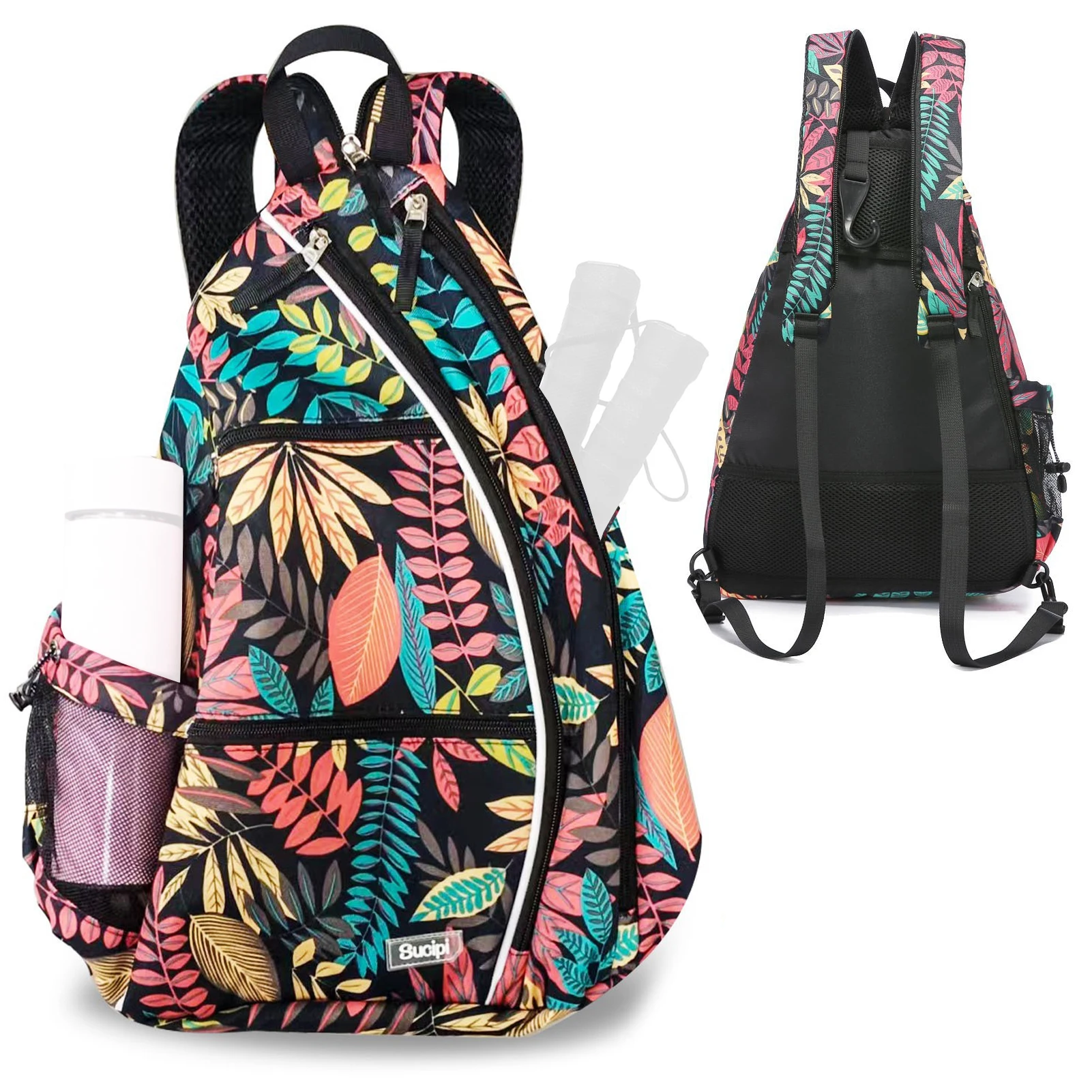 

Pickleball Backpack Adjustable Sling Bag Tennis Racket Bag for Pickleball Tennis Badminton