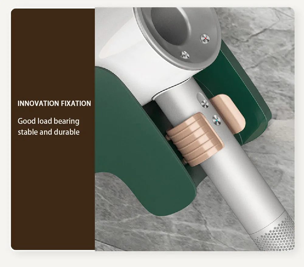 Description Picture 3 of itemHair Dryer Holder Bathroom Organizer Rack Wall Mounted Hair Straightener Stand Shelf Hairdryer Storage Shelves Blower Shelves