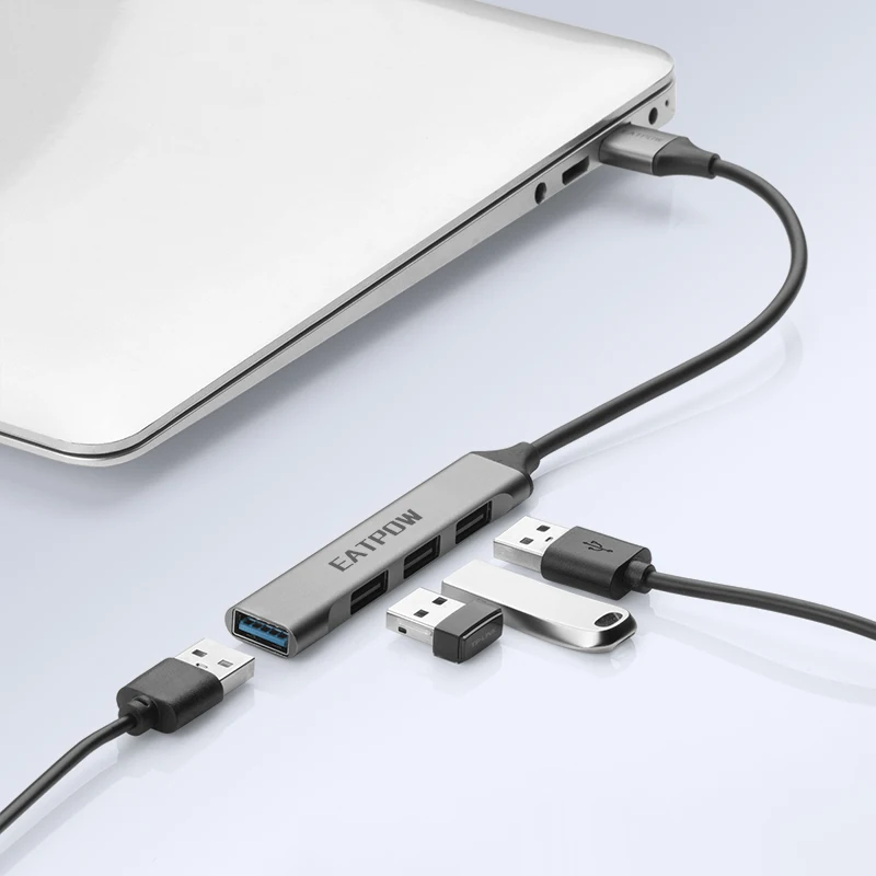 EATPOW 4 Port USB 3.0 Hub USB Hub High Speed type c Splitter For PC Computer Accessories Multiport HUB USB 3.0 2.0 Adapter