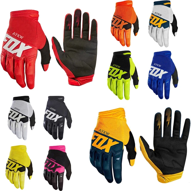 Enduro Gloves Guantes Motocross Luvas MX BMX DH Dirt Bike Mountain Bicycle  Offroad Cycling Riding ATV Blue Guants