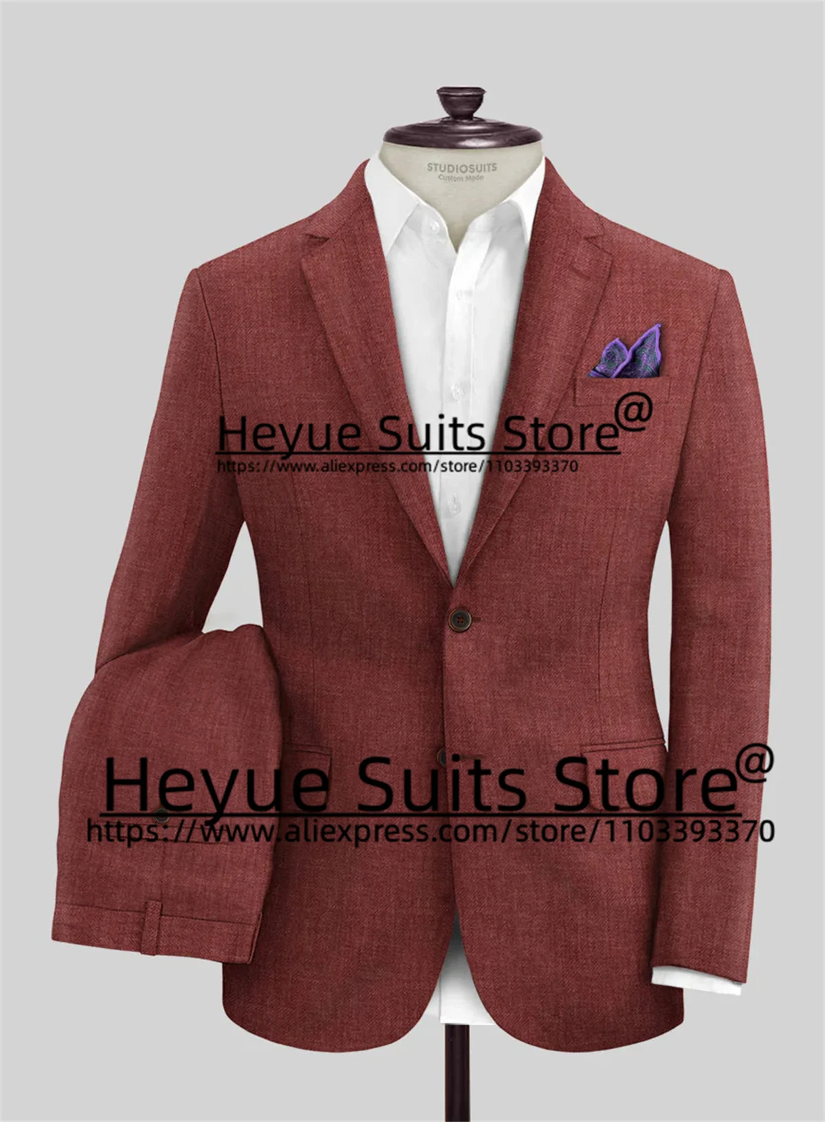 Wine Red Elegant Wedding Suits For Men Slim Fit Notched Lapel Groom Formal Tuxedos Prom High Qublity Male Blazer Costume Homme