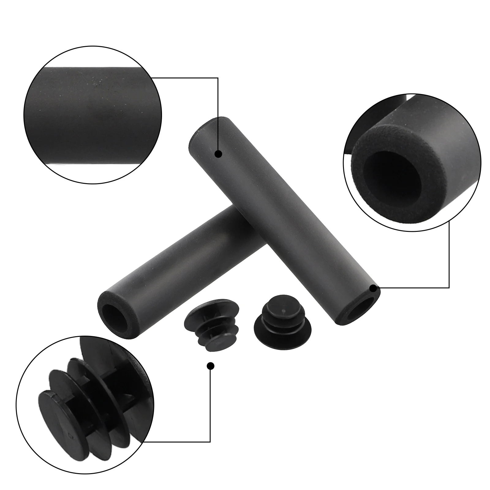 Description Picture 5 of itemBicycle Handle Bar Grips Cover Soft Foam Silicone Sponge Bikes Grips Handlebar Covers Mountain Bikes Electric Bicycle Parts