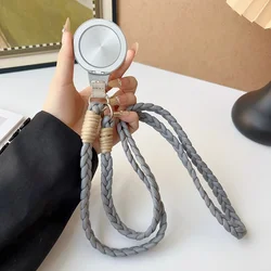 Universal Crossbody Phone Lanyard with Stand and Anti - Lost Strap - Solid Color (Gray)
