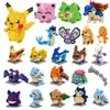 Blocks Small Cartoon Mini Building Block Pikachu Charizard Eevee Mewtwo Anime Assemble Action Pokemon  Model Dolls Toys 1