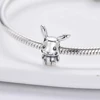 MINISO Pikachu Pica Pica Pendant 925 Silver Charm Fit Original Brand Bracelet Bangle Diy Dangle Women Girl Jewelry Brithday Gift 6