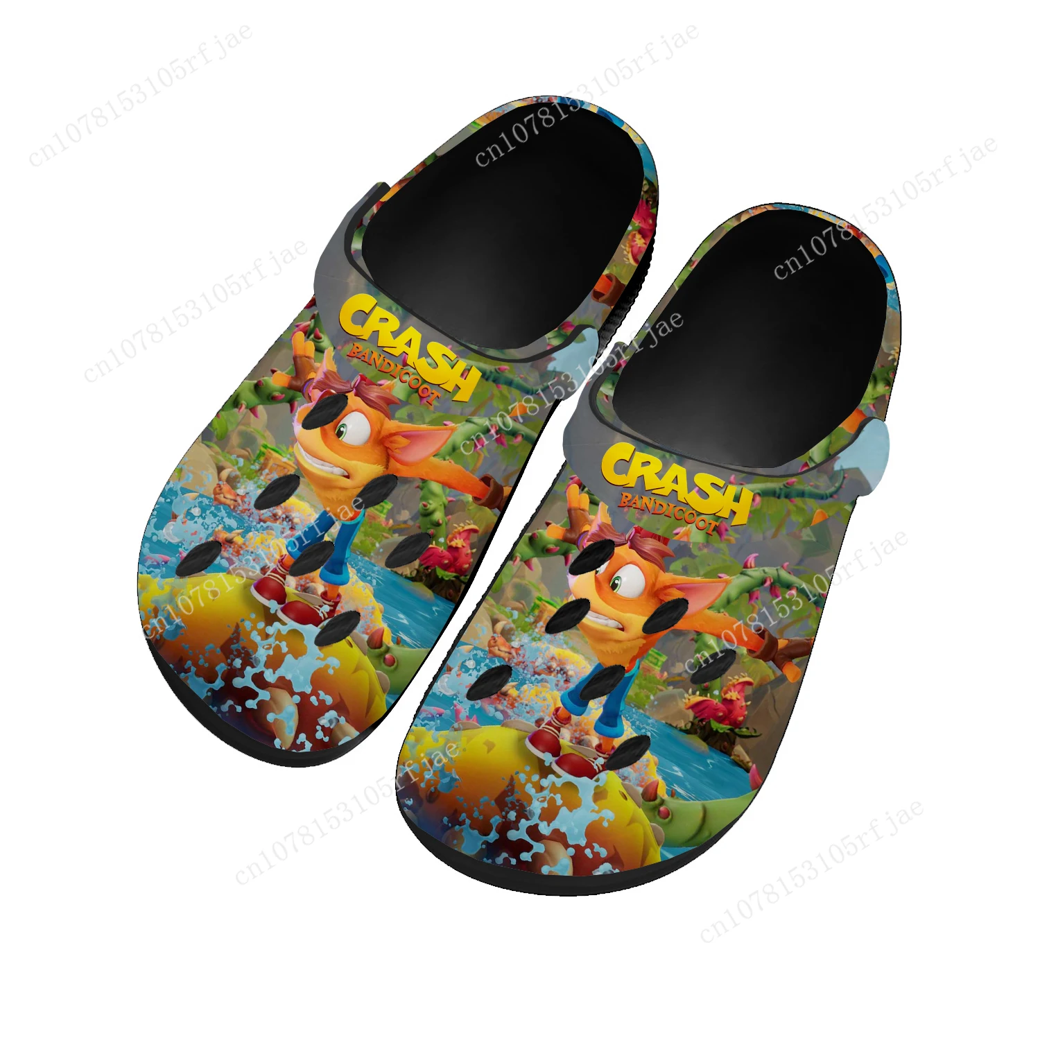 

Crash Bandicoot Home Clogs Cartoon Game Mens Womens Teenager Fashion Tailor Made Water Shoes Garden Beach Hole Slippers Sandals