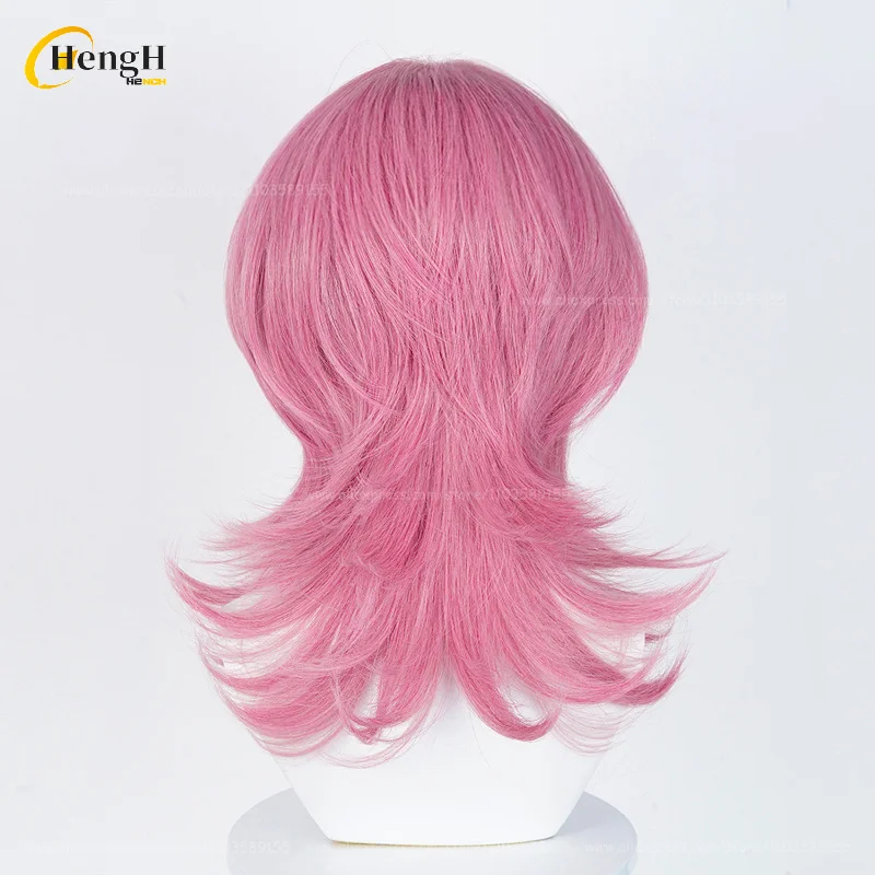 In Stock Anime Romance Synthetic Hair Long 48cm Dark Pink Wig And