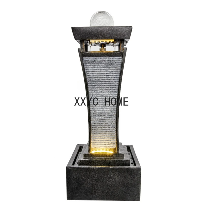 

Grounder European Style Water Fountain Decoration Floor Money Drawing and Luck Changing Creative Style Loop Decorations