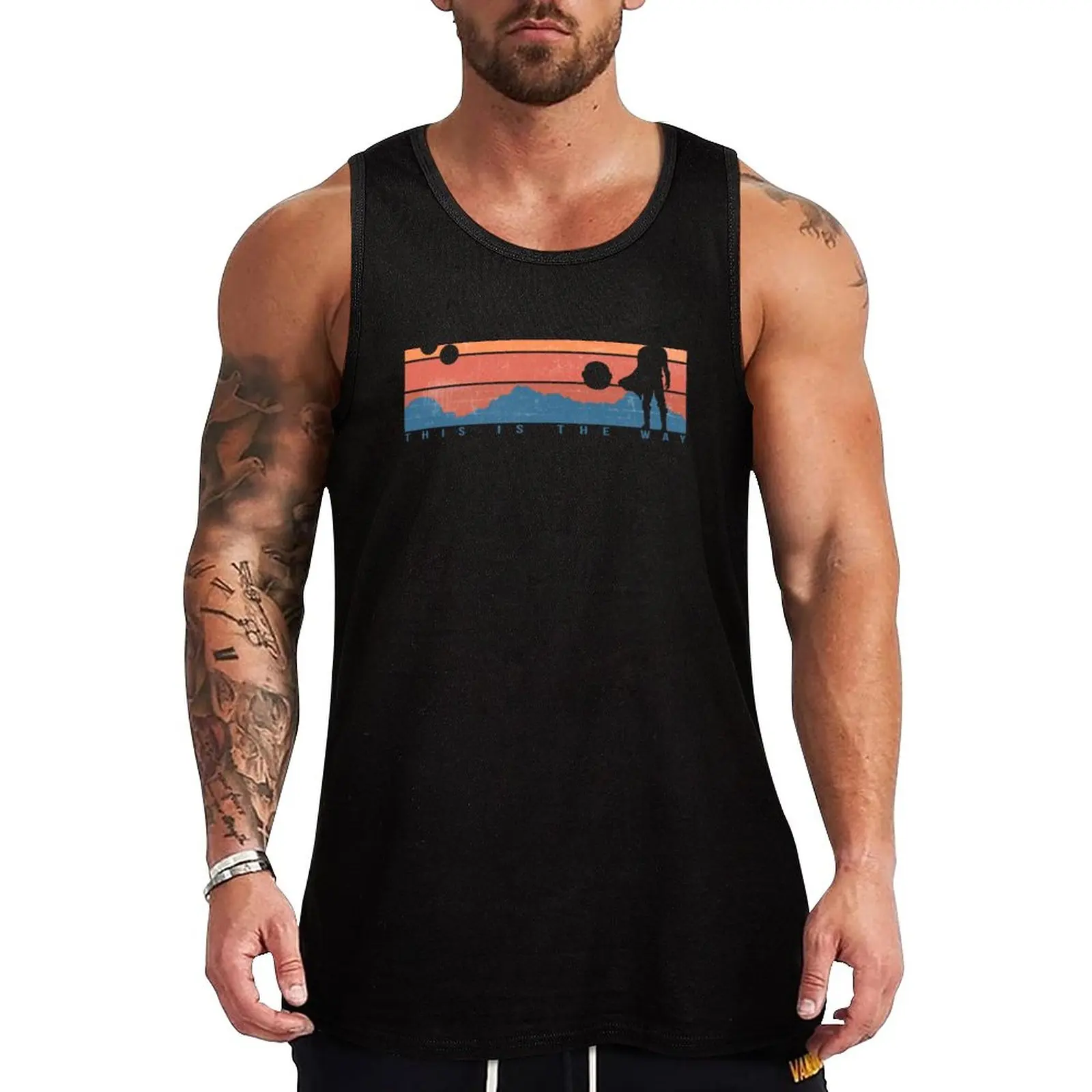 

New This is the Way Retro Tank Top T-shirts men gym shirts cute tops T-shirt sports