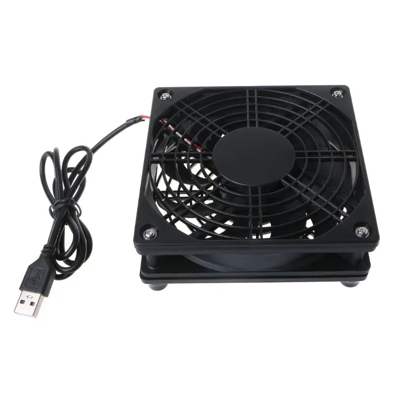 

Router Fan DIY PC Box Cooler Wireless Cooling DC5V USB 120mm Fan 120x35mm 12CM Cooling Radiator P9JB