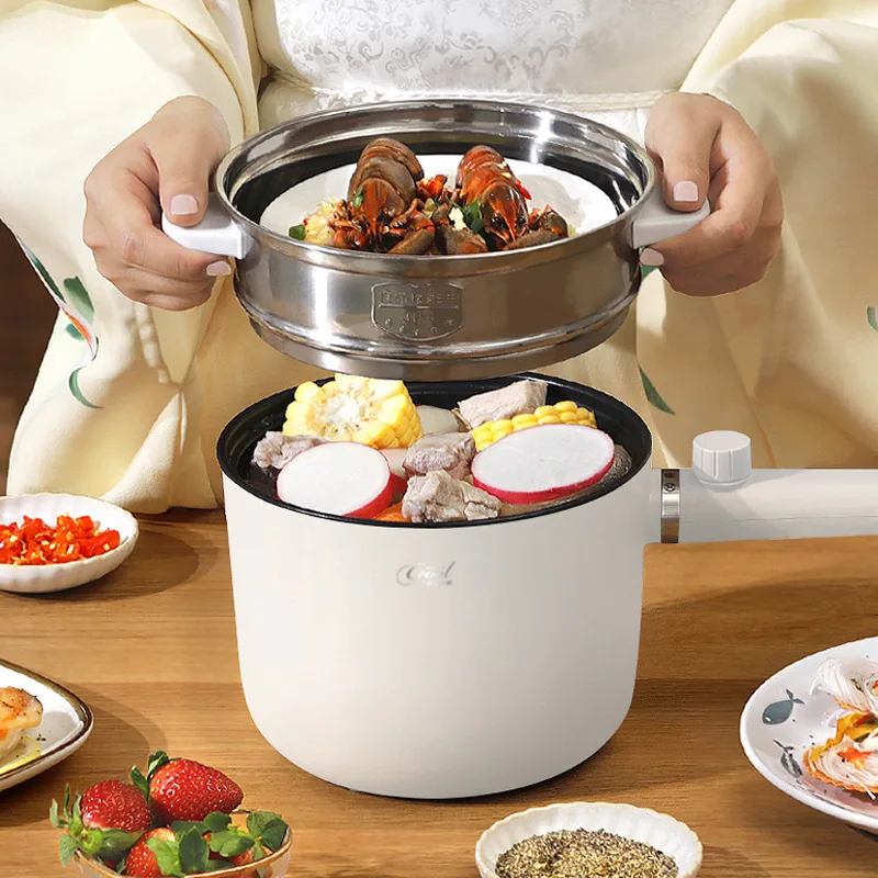 Multifunctional Electric Cooking Pot Household Dormitory Students All-in-one  Pot Frying Pan Large-Capacity Electric Hot Pot - AliExpress