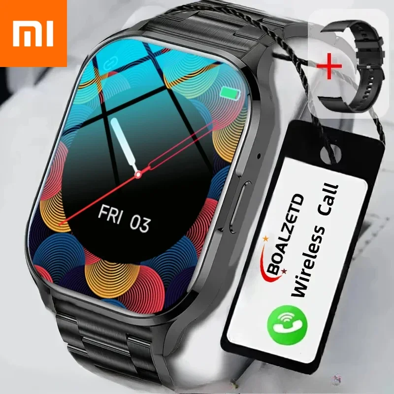 XIAOMI 2025 New AMOLED Smartwatch Men Bluetooth Call Fitness