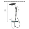 Digital Smart Bathroom Shower Set for Spa Waist Spray Shower System Faucets Rainfall Piano Bath Shower Set Apartment 6