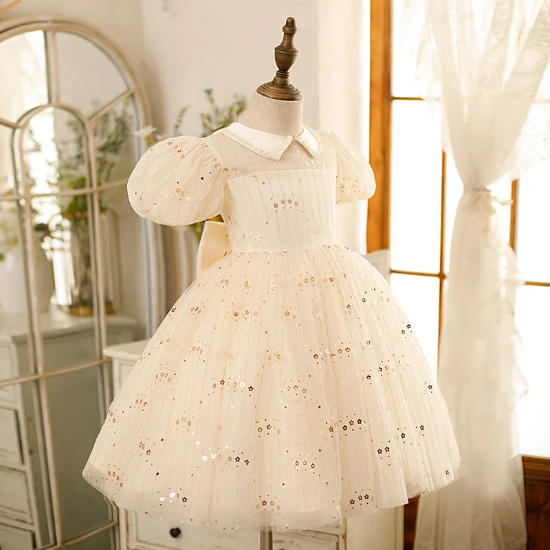 princess dresses for 1st birthday Party Dresses For Girl Formal Prom Wedding Dress Beaded Embroidery Mes   Mom & Kids