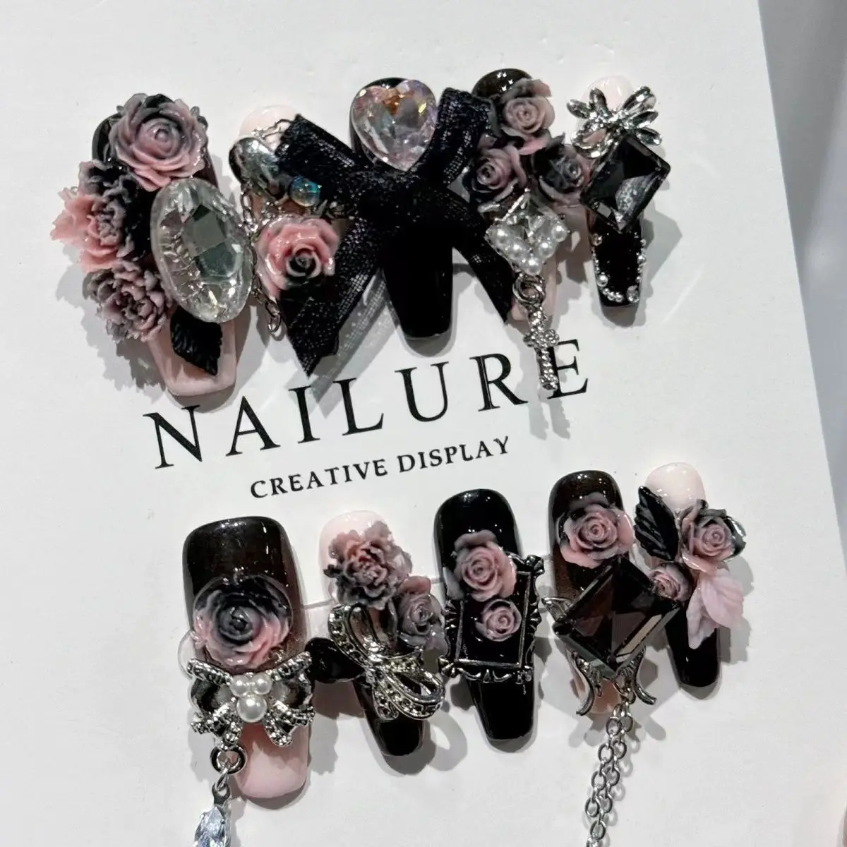 

Original press-on nails Advanced Heavy Industry 2024 New New Year Lucky Butterfly ins Purely Handmade Wearing Nail Fairy
