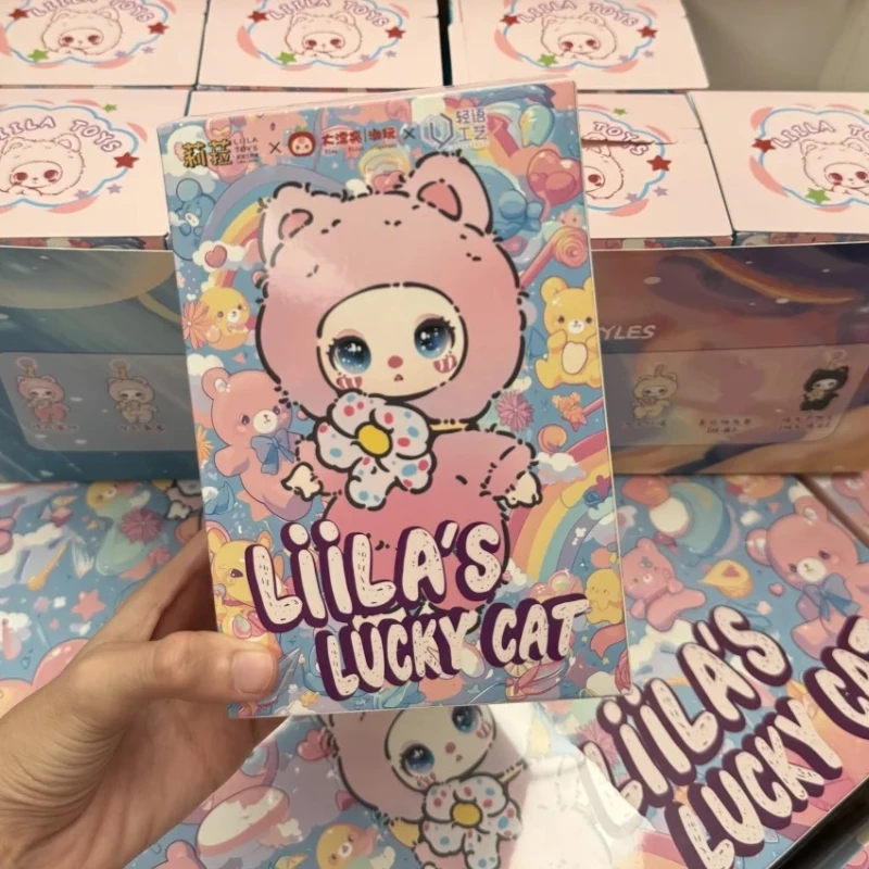 Liilas-ラッキーキャットシリーズのブラインドボックス,ビニール人形