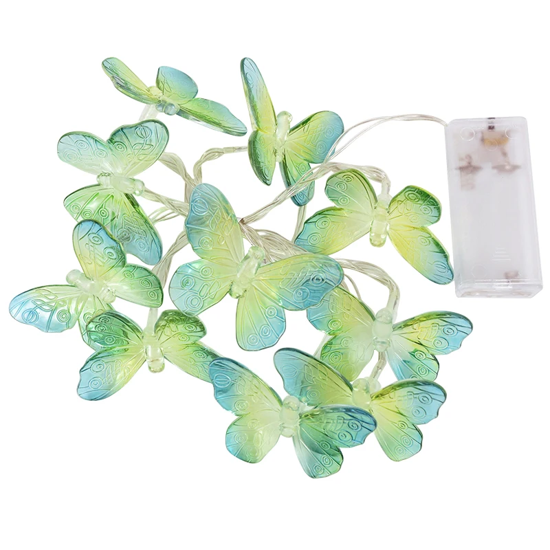 1.5M 10LED Butterfly Fairy Light Strings Garland Girls Butterfly Brithday Party Wedding Home Decorations Kids Christmas Gift