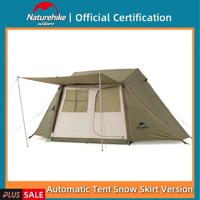 

Naturehike 3-4 Person Automatic Tent Quick Build 210T Oxford Cloth Outdoor Camping Travel Family Waterproof Tent With Snow Skirt