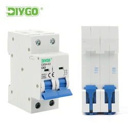 Dual - Pole Solar Mini Circuit Breaker for PV Systems - 6kA, 500V, Multiple Amperage Options