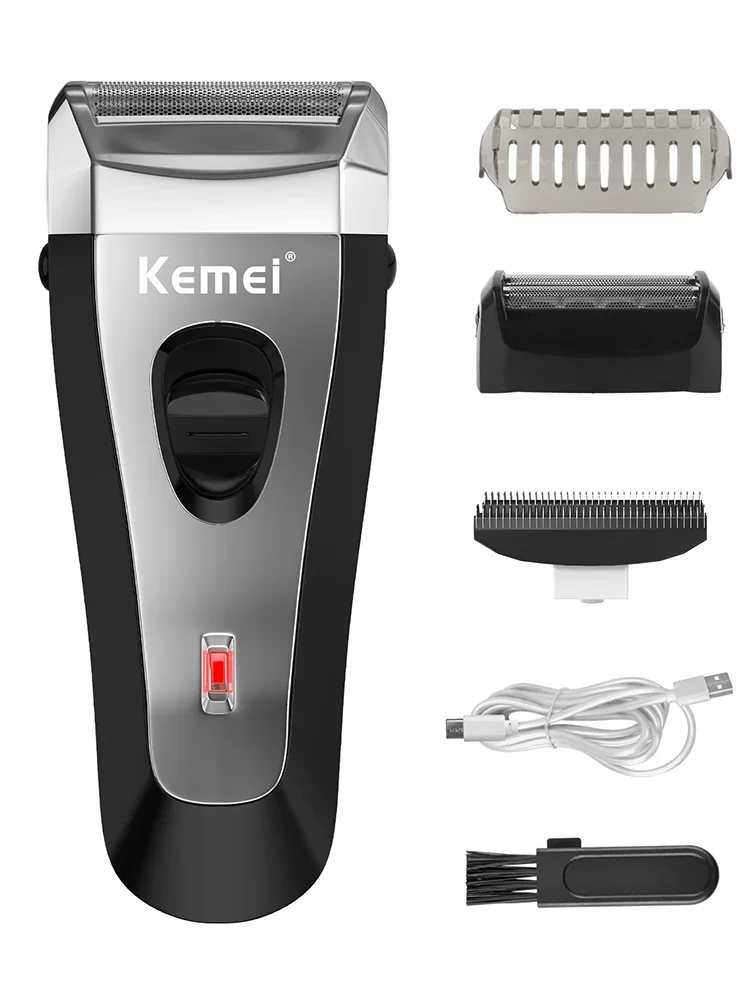 KEMEI KM-9038 방수 무선 면도기 USB 충전식 면도기 이발기 트리머 전기 면도기 남성용