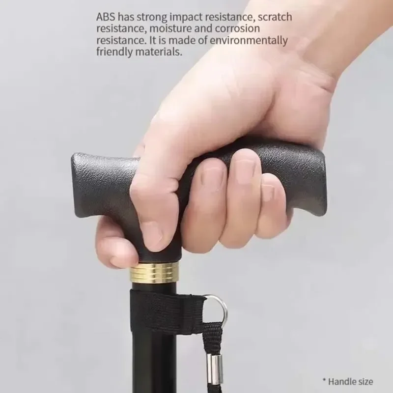 Adjustable Length Telescopic Folding Hiking Stick for Elderly People