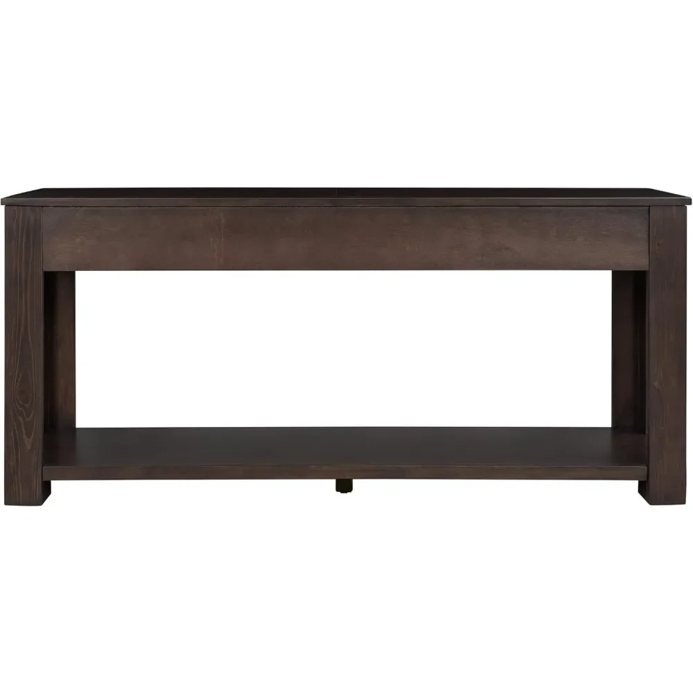 Description Picture 5 of itemVintage 4-Drawer Console Table for Entryway, Entry Hallway Foyer Behind Couch Sofa Table with Metal Handles