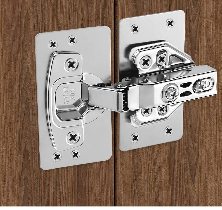 Description Picture 4 of item1/2/4Pairs Cabinet Hinge Repair Plate Kit Kitchen Cupboard Door Hinge Mounting Plate With Holes Hardware Accessories